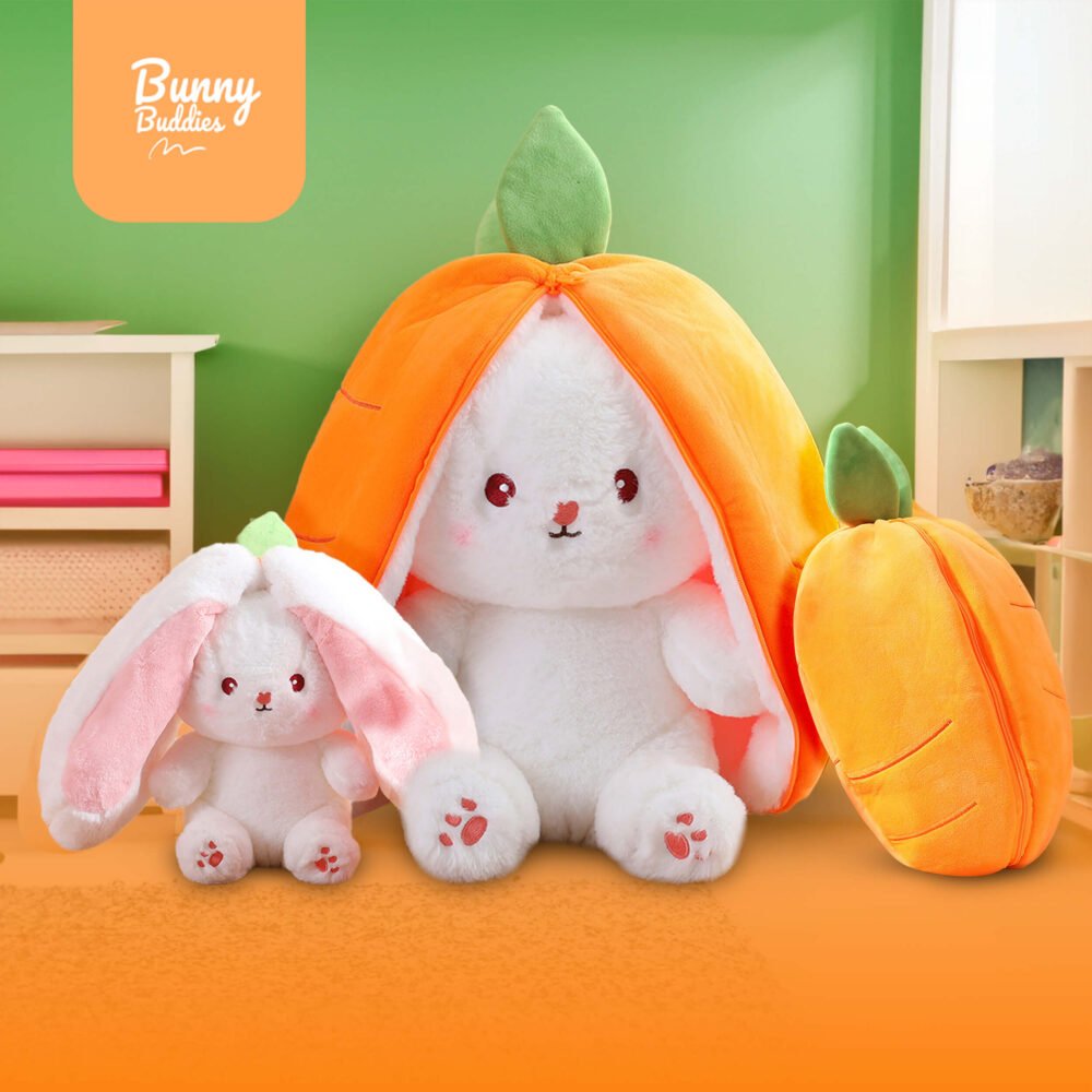 Peluche lapin carotte bunny buddies